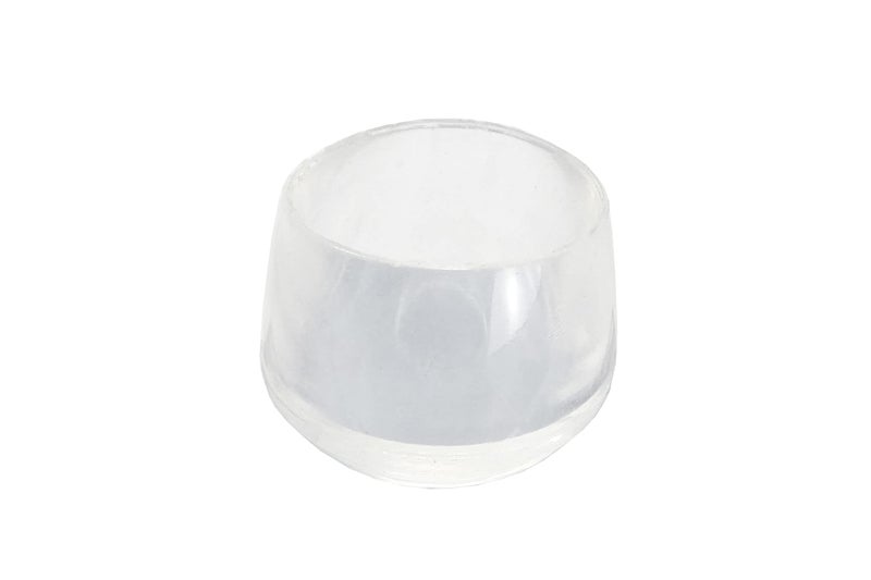 Shepherd Hardware 8612E Leg Tips 1-Inch Inside Diameter Rubber Chair Leg Caps, 24 Pack, Clear - Image 1